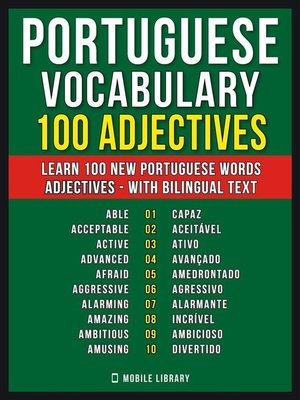 cover image of Portuguese Vocabulary--100 Adjectives